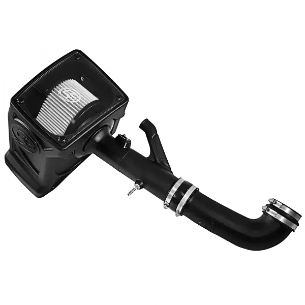 Cold Air Intake For 17-22 Chevrolet Colorado GMC Canyon 3.6L V6 Dry Extendable White S and B view 2