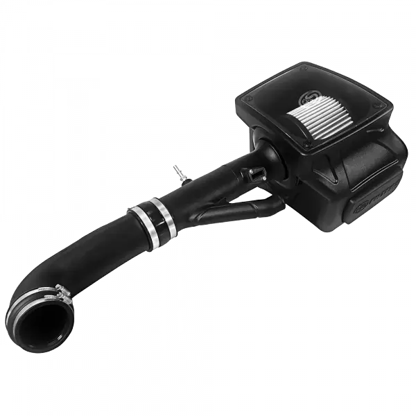 Cold Air Intake For 17-22 Chevrolet Colorado GMC Canyon 3.6L V6 Dry Extendable White S and B view 3