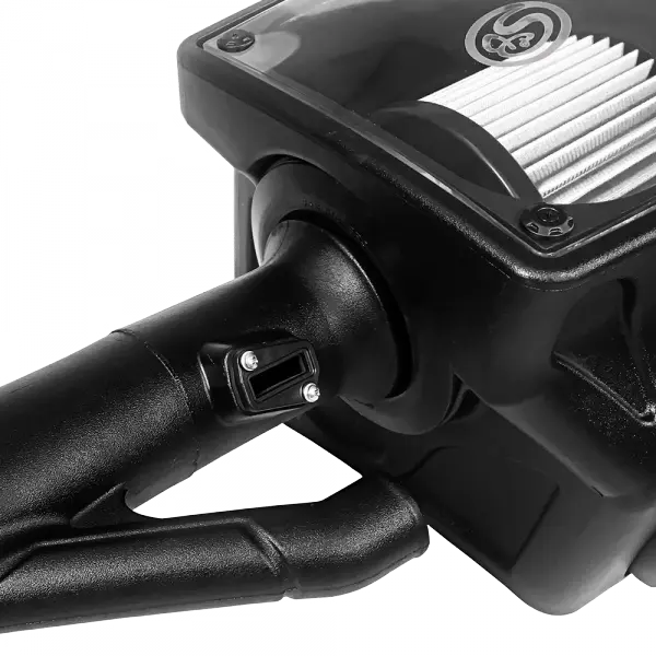 Cold Air Intake For 17-22 Chevrolet Colorado GMC Canyon 3.6L V6 Dry Extendable White S and B view 6