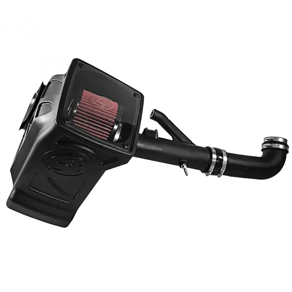 Cold Air Intake For 17-22 Chevrolet Colorado GMC Canyon 3.6L V6 Oiled Cotton Cleanable Red S and B view 2