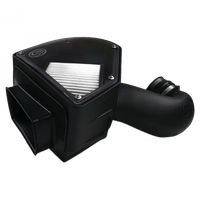 Cold Air Intake For 94-02 Dodge Ram 2500 3500 5.9L Cummins Dry Extendable White S and B view 1