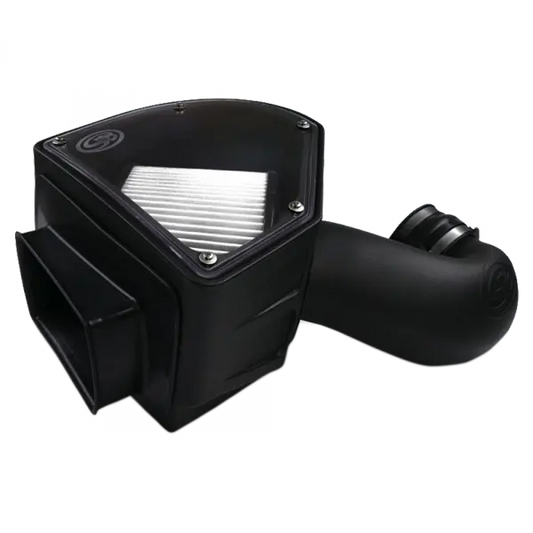 Cold Air Intake For 94-02 Dodge Ram 2500 3500 5.9L Cummins Dry Extendable White S and B view 1