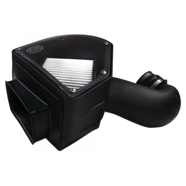 Cold Air Intake For 94-02 Dodge Ram 2500 3500 5.9L Cummins Dry Extendable White S and B view 1