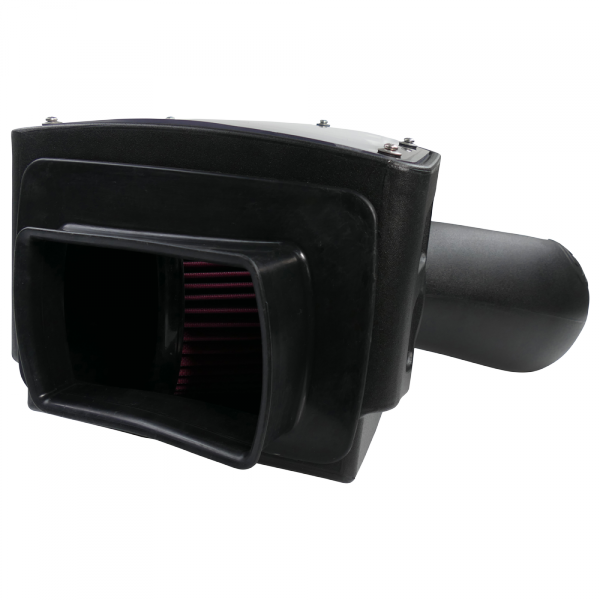 Cold Air Intake For 94-02 Dodge Ram 2500 3500 5.9L Cummins Cotton Cleanable Red S and B view 4