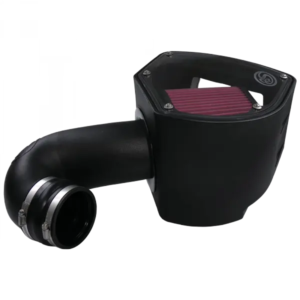 Cold Air Intake For 94-02 Dodge Ram 2500 3500 5.9L Cummins Cotton Cleanable Red S and B view 6