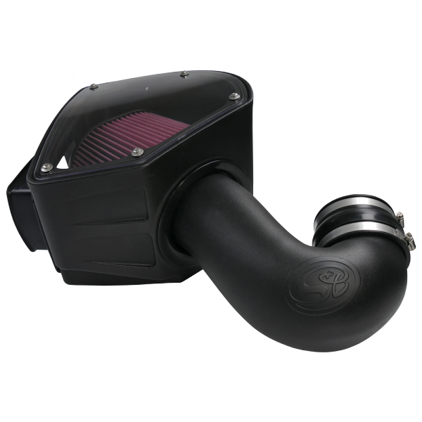 Cold Air Intake For 94-02 Dodge Ram 2500 3500 5.9L Cummins Cotton Cleanable Red S and B view 7