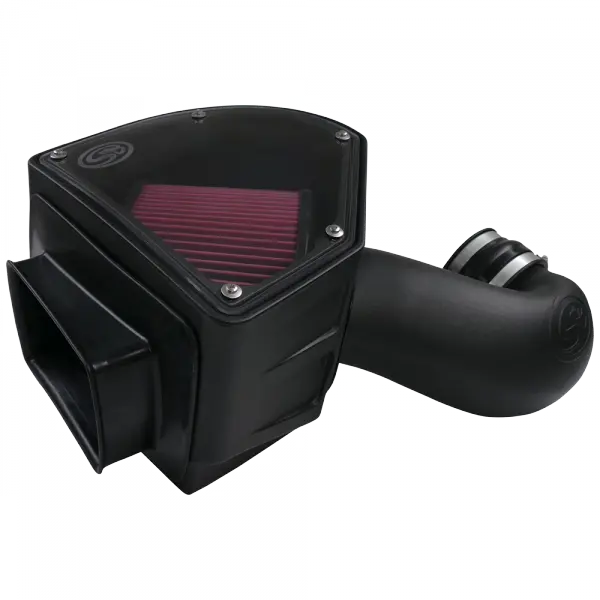 Cold Air Intake For 94-02 Dodge Ram 2500 3500 5.9L Cummins Cotton Cleanable Red S and B view 8