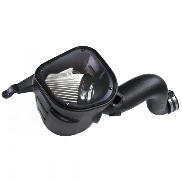 Cold Air Intake For 07-09 Dodge Ram 2500 3500 4500 5500 6.7L Cummins Dry Extendable White S and B view 6