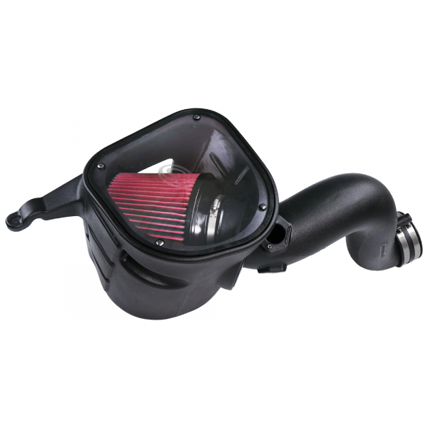 Cold Air Intake For 07-09 Dodge Ram 2500 3500 4500 5500 6.7L Cummins Cotton Cleanable Red S and B view 6