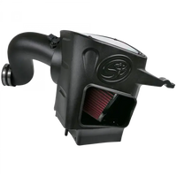 Cold Air Intake For 03-07 Dodge Ram 2500 3500 5.9L Cummins Cotton Cleanable Red S and B view 4