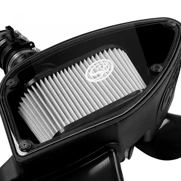 Cold Air Intake For 10-14 VW 2.0L TDI , 2015 VW Jetta 2.0L TDI Dry Extendable White S and B view 8