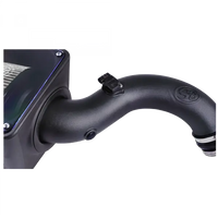 Cold Air Intake For 01-04 Chevrolet Silverado GMC Sierra V8-6.6L LB7 Duramax Dry Extendable White S and B view 2