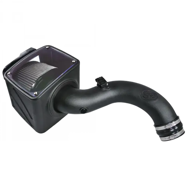 Cold Air Intake For 01-04 Chevrolet Silverado GMC Sierra V8-6.6L LB7 Duramax Dry Extendable White S and B view 5