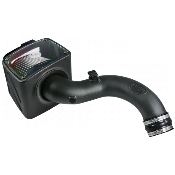 Cold Air Intake For 01-04 Chevrolet Silverado GMC Sierra V8-6.6L LB7 Duramax Dry Extendable White S and B view 7