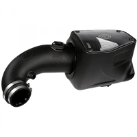 Cold Air Intake For 08-10 Ford F250 F350 V8-6.4L Powerstroke Dry Extendable White S and B view 8