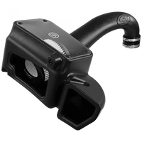 Cold Air Intake For 09-18 Dodge Ram 1500/ 2500/ 3500 Hemi V8-5.7L Dry Extendable White S and B view 1