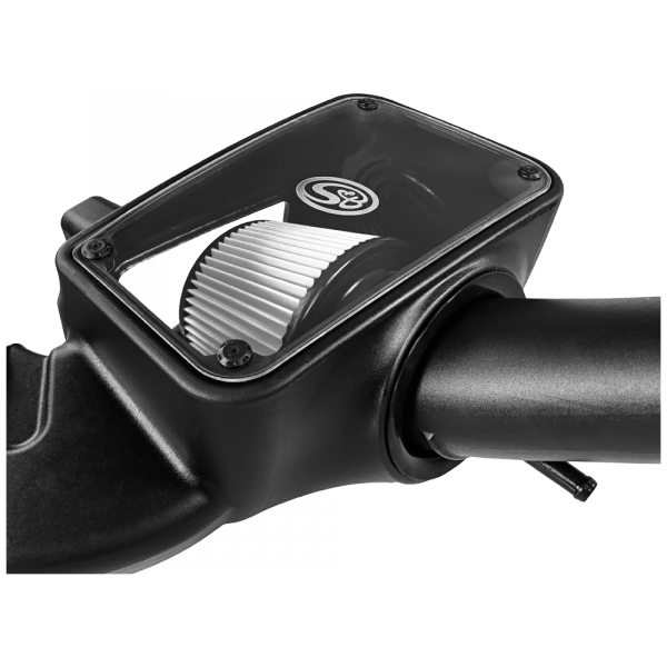 Cold Air Intake For 09-18 Dodge Ram 1500/ 2500/ 3500 Hemi V8-5.7L Dry Extendable White S and B view 4