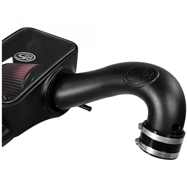 Cold Air Intake For 09-18 Dodge Ram 1500/ 2500/ 3500 Hemi V8-5.7L Cotton Cleanable Red S and B view 5