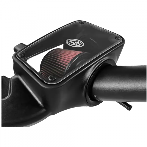 Cold Air Intake For 09-18 Dodge Ram 1500/ 2500/ 3500 Hemi V8-5.7L Cotton Cleanable Red S and B view 6