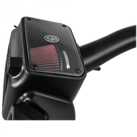 Cold Air Intake For 09-18 Dodge Ram 1500/ 2500/ 3500 Hemi V8-5.7L Cotton Cleanable Red S and B view 8