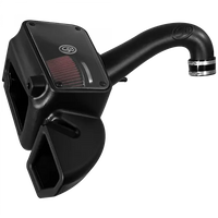 Cold Air Intake For 09-18 Dodge Ram 1500/ 2500/ 3500 Hemi V8-5.7L Cotton Cleanable Red S and B view 9