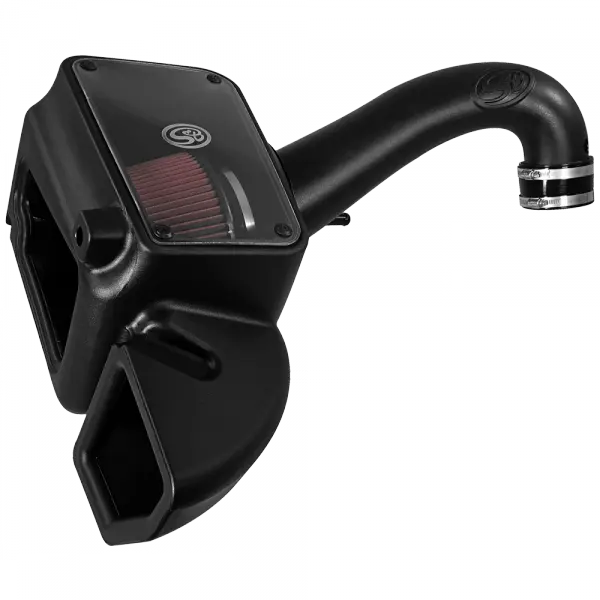 Cold Air Intake For 09-18 Dodge Ram 1500/ 2500/ 3500 Hemi V8-5.7L Cotton Cleanable Red S and B view 9