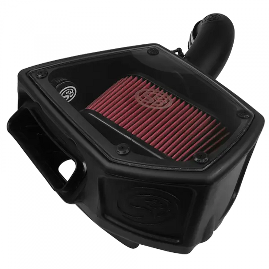 Cold Air Intake For 2015-2017 VW MK7 GTI/R Audi 8V S3/A3 Cotton Cleanable Red S and B view 1