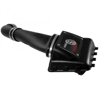 Cold Air Intake For 11-16 Ford F250, F350 V8-6.2L Oiled Cotton Cleanable Red S and B view 5