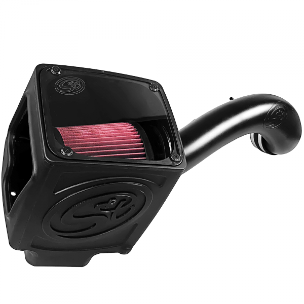 Cold Air Intake For 16-19 Silverado/Sierra 2500, 3500 6.0L Cotton Cleanable Red S&B view 1