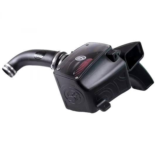 Cold Air Intake For 03-08 Dodge Ram 2500 3500 5.7L Oiled Cotton Cleanable Red S and B view 1