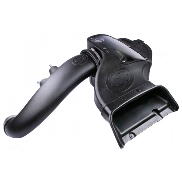 Cold Air Intake For 2018-22 Ford F150 V8-5.0L Dry Dry Extendable White S and B view 2