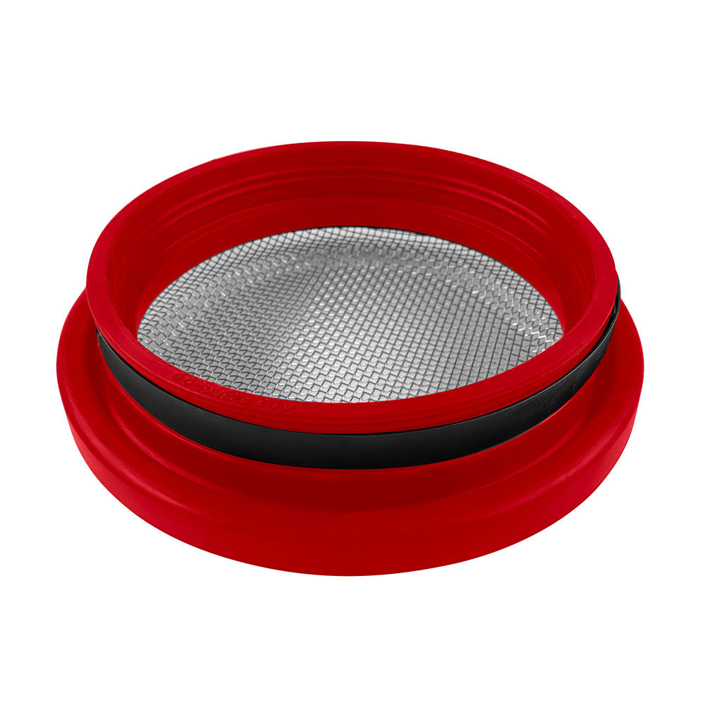 Turbo Screen Guard With Velocity Stack - 3.50 Inch (Red) S and B view 2