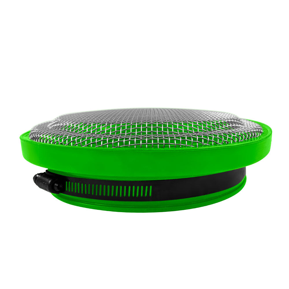 Turbo Screen Guard With Velocity Stack - 4.50 Inch (Green) S&B view 1