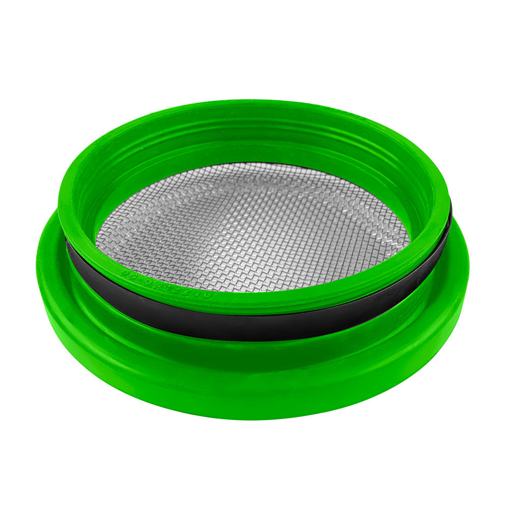 Turbo Screen Guard With Velocity Stack - 5.50 Inch (Green) S and B view 5