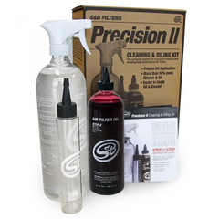 S&B Filters Cleaning Kit For Precision II Cleaning and Oil Kit Red Oil Oiled 88-0008