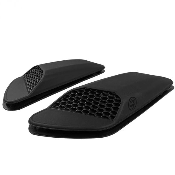 Jeep Air Hood Scoops for 18-22 Wrangler JL Rubicon 2.0L, 3.6L, 20-22 Jeep Gladiator 3.6L Scoops Only Kit S and B view 4