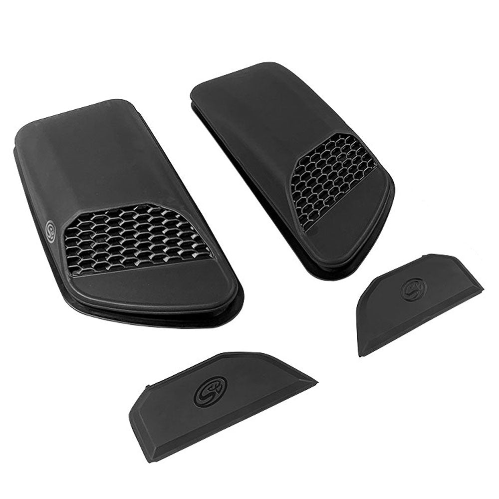 Jeep Air Hood Scoops for 18-22 Wrangler JL Rubicon 2.0L, 3.6L, 20-22 Jeep Gladiator 3.6L Scoops Only Kit S and B view 5