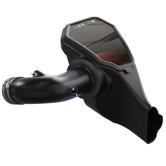 JLT Cold Air Intake with Snap-In Lid Dry Filter For 2015-2022 Ford Mustang GT350 5.2L Cotton Cleanable Red view 1