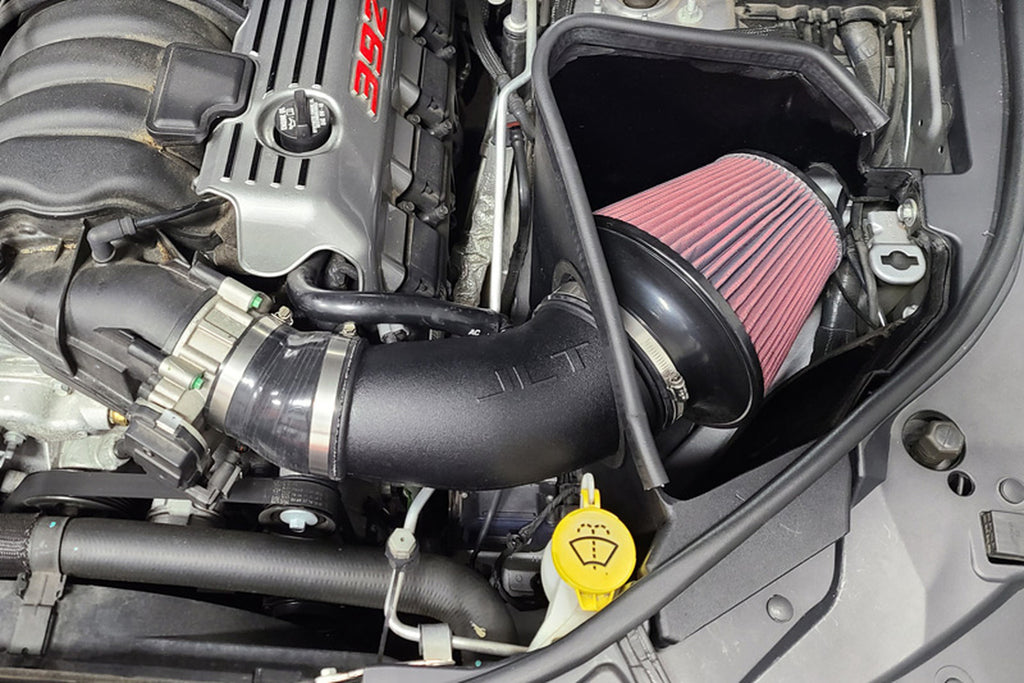 JLT Cold Air Intake Dry Filter 12-20 Jeep Grand Cherokee SRT 6.4L No Tuning Required SB view 1