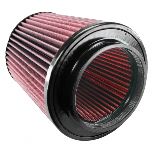 Air Filter for Competitor Intakes AFE XX-90021 Oiled Cotton Cleanable Red S and B view 1