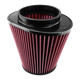 Air Filter for Competitor Intakes AFE XX-90032 Oiled Cotton Cleanable Red S and B view 1