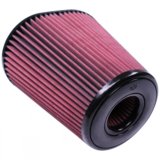 Air Filter for Competitor Intakes AFE XX-90037 Oiled Cotton Cleanable Red S and B view 1