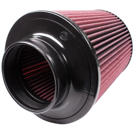 Air Filter for Competitor Intakes AFE XX-91002 Oiled Cotton Cleanable Red S and B view 1