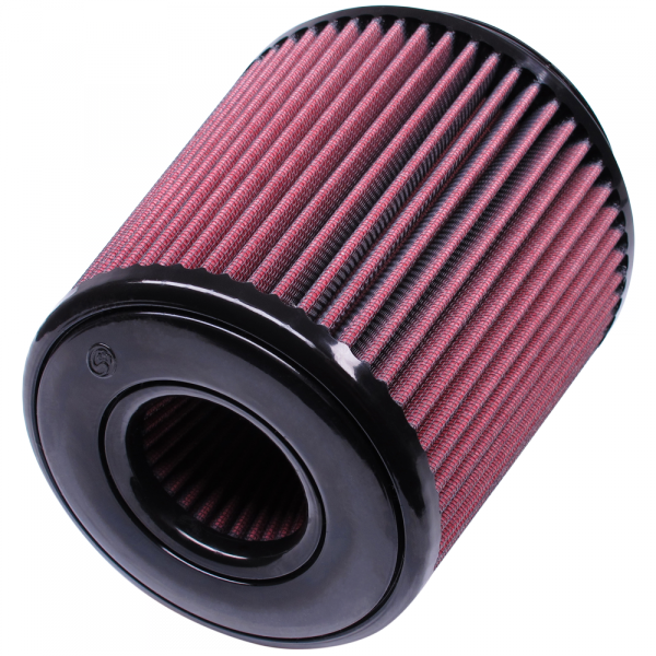 Air Filter for Competitor Intakes AFE XX-91031 Oiled Cotton Cleanable Red S and B view 1