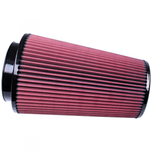 Air Filter for Competitor Intakes AFE XX-91036 Oiled Cotton Cleanable Red S and B view 1