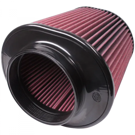 Air Filter for Competitor Intakes AFE XX-91044 Oiled Cotton Cleanable Red S and B view 1