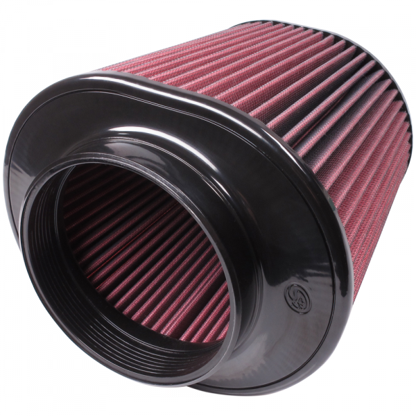 Air Filter for Competitor Intakes AFE XX-91044 Oiled Cotton Cleanable Red S and B view 1