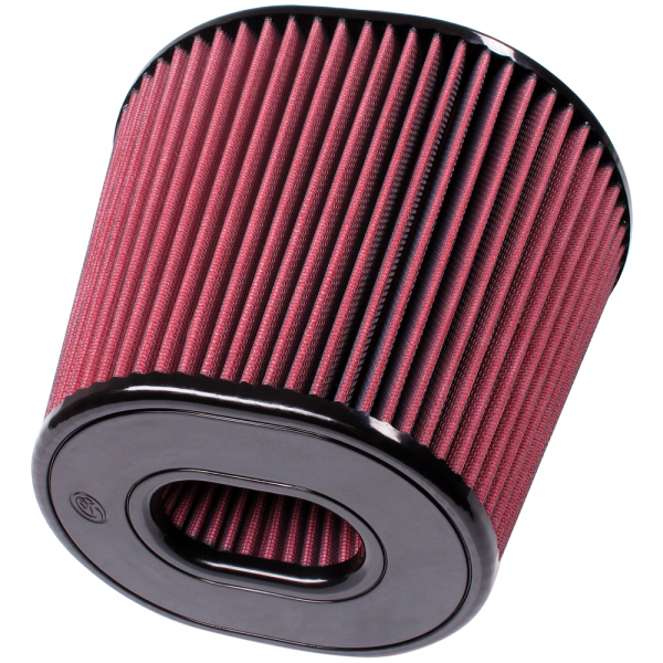 Air Filter for Competitor Intakes AFE XX-91044 Oiled Cotton Cleanable Red S and B view 2