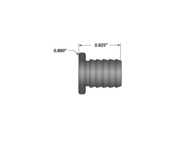 1/2 Inch Billet Aluminum Universal Block Off Plug Fleece Performance view 4
