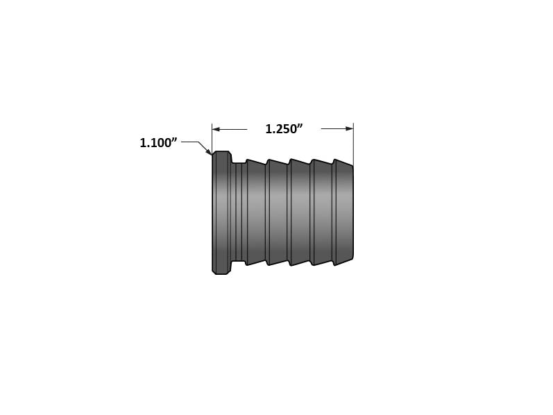 7/8 Inch Billet Aluminum Universal Block Off Plug Fleece Performance view 4